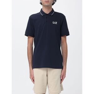 Ea7 Men Cotton Polo Shirt With Logo Ea7